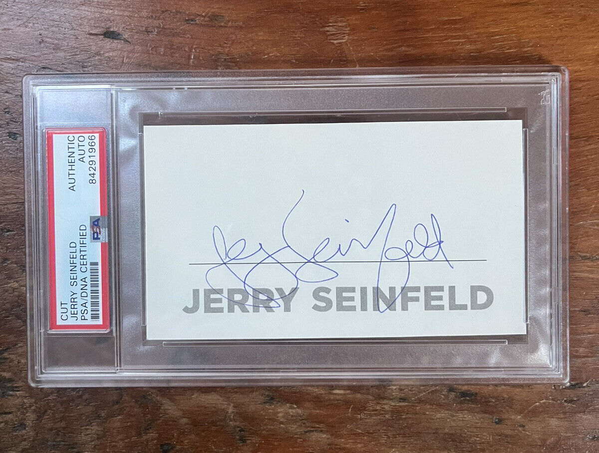 Jerry Seinfeld Signed Cut PSA Authentic