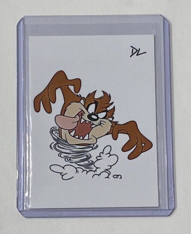 Taz Limited Edition Artist Signed Tazmanian Devil Looney Tunes Trading Card 2/10
