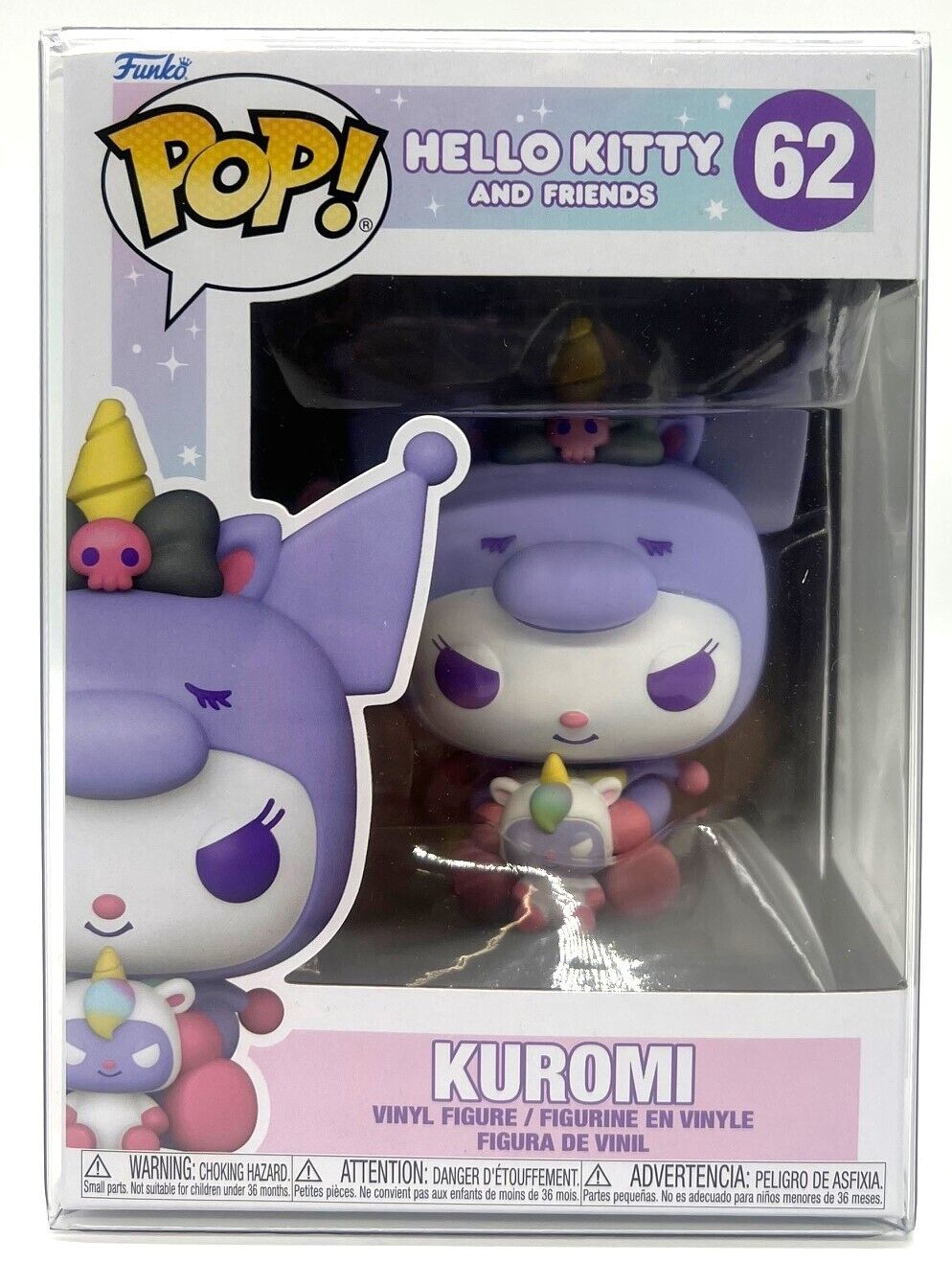 Funko Pop Hello Kitty & Friends Kuromi #62 with POP Protector