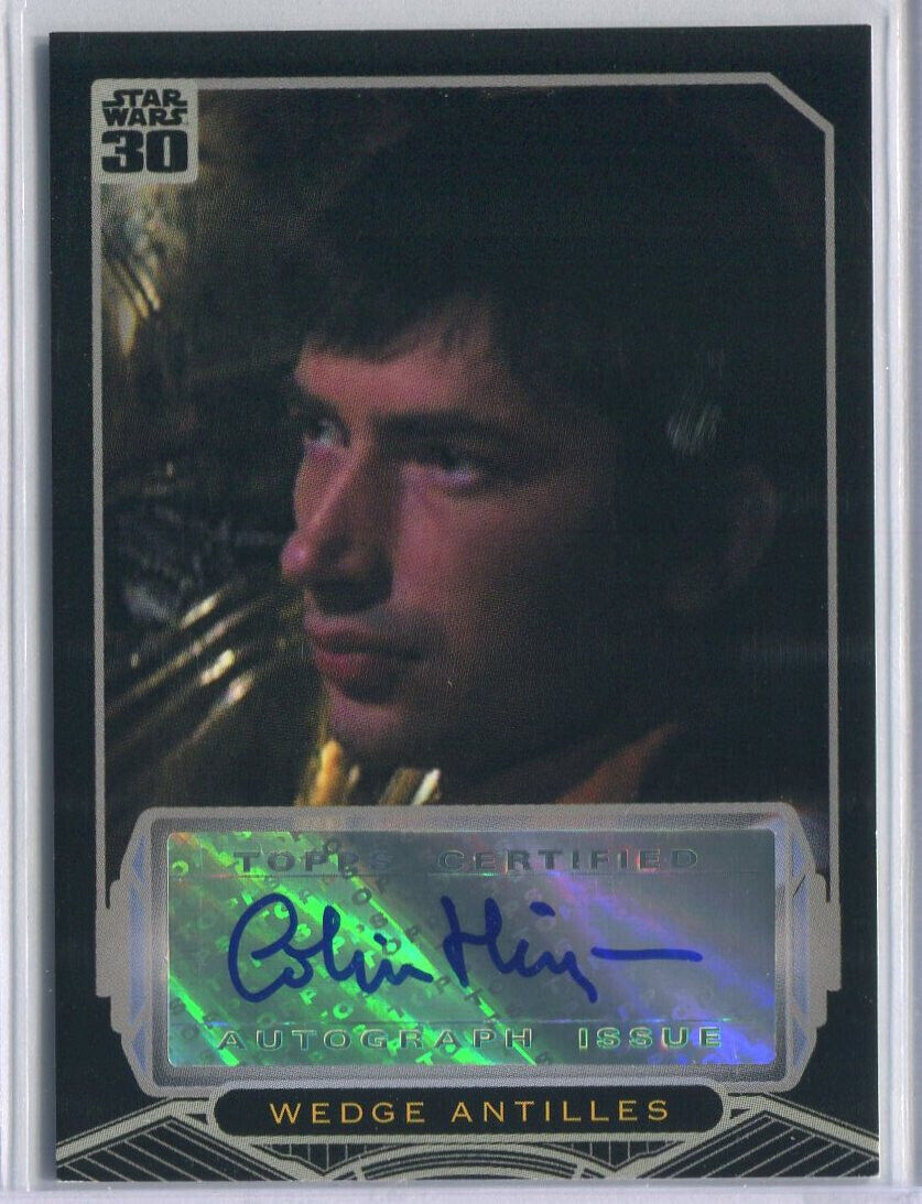 2007 Star Wars 30th Anniversary Autograph Colin Higgins as Wedge Antilles