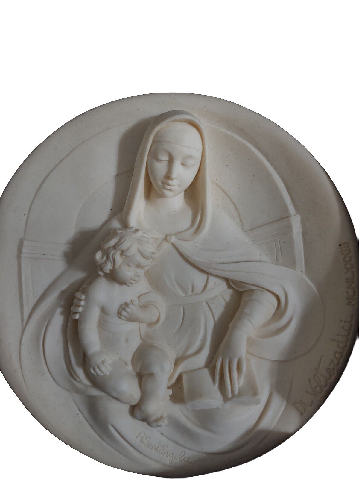 Religious Plate Madonna Saggia “Wise Madonna” Studio Dante Di Volteradici  (NIB)