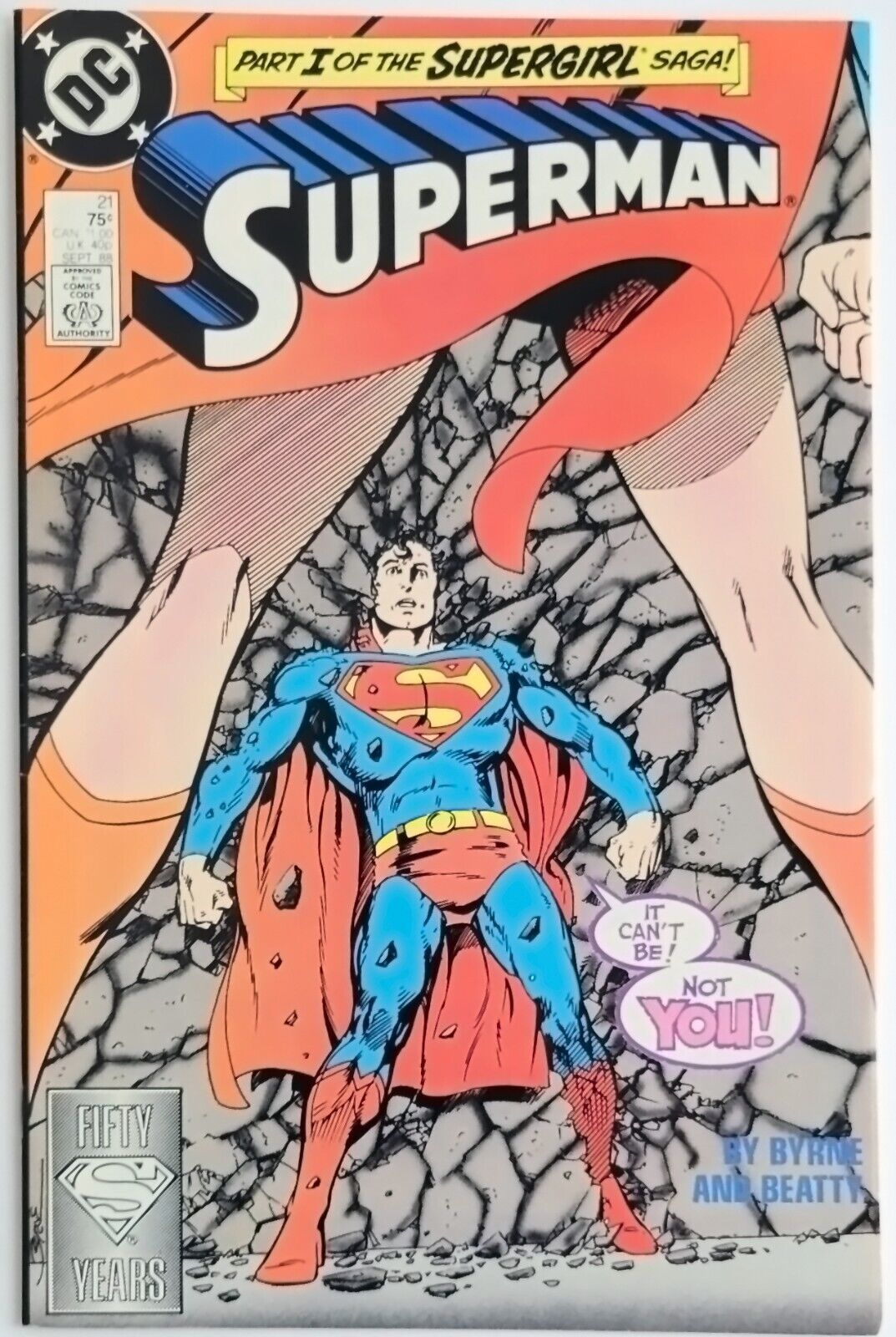 Superman #21 (1988) Vintage Supergirl Saga, Part 1, \
