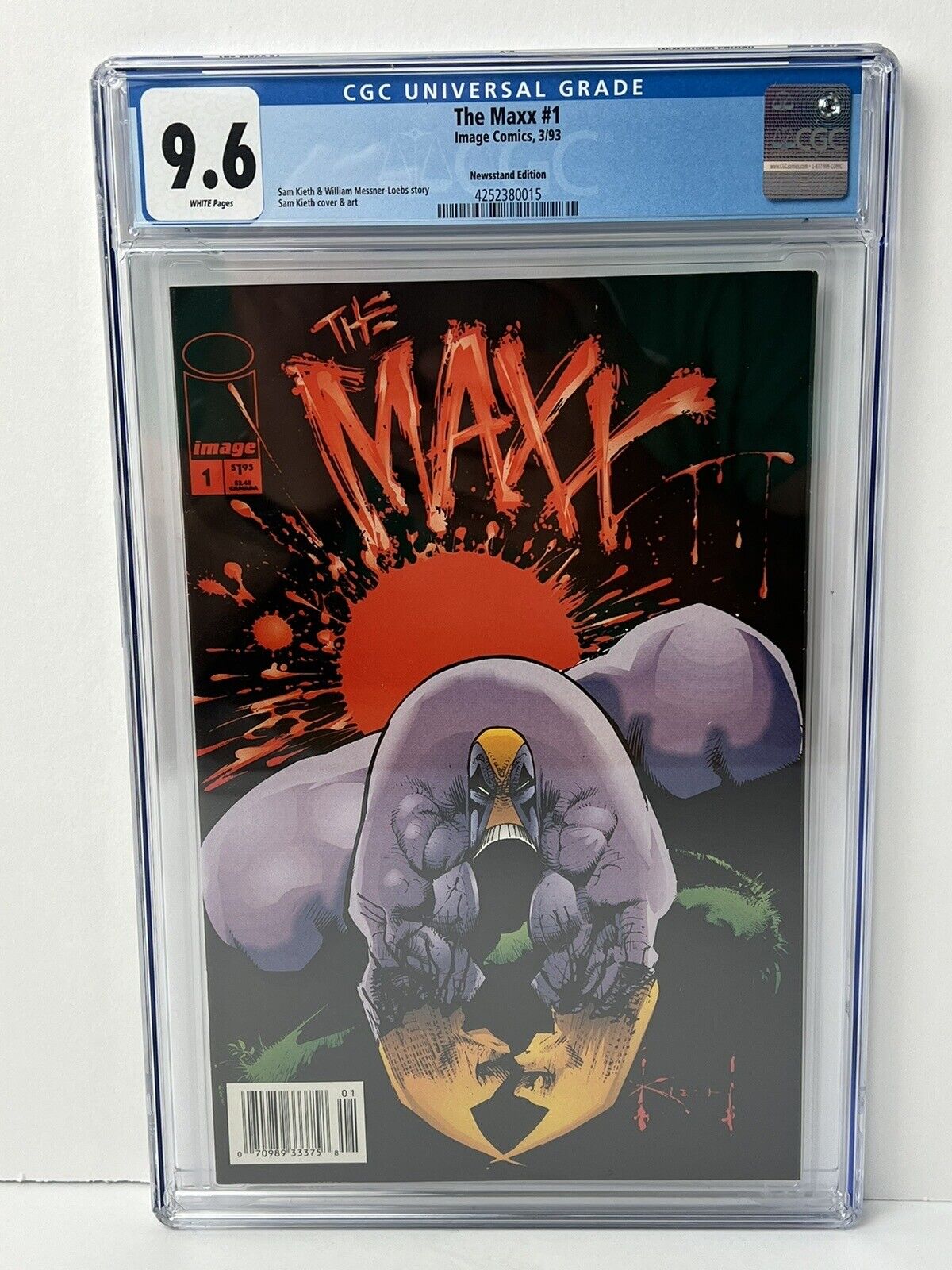 The Maxx #1 Newsstand Edition Image Comics 1993 CGC 9.6 Sam Kieth Cover