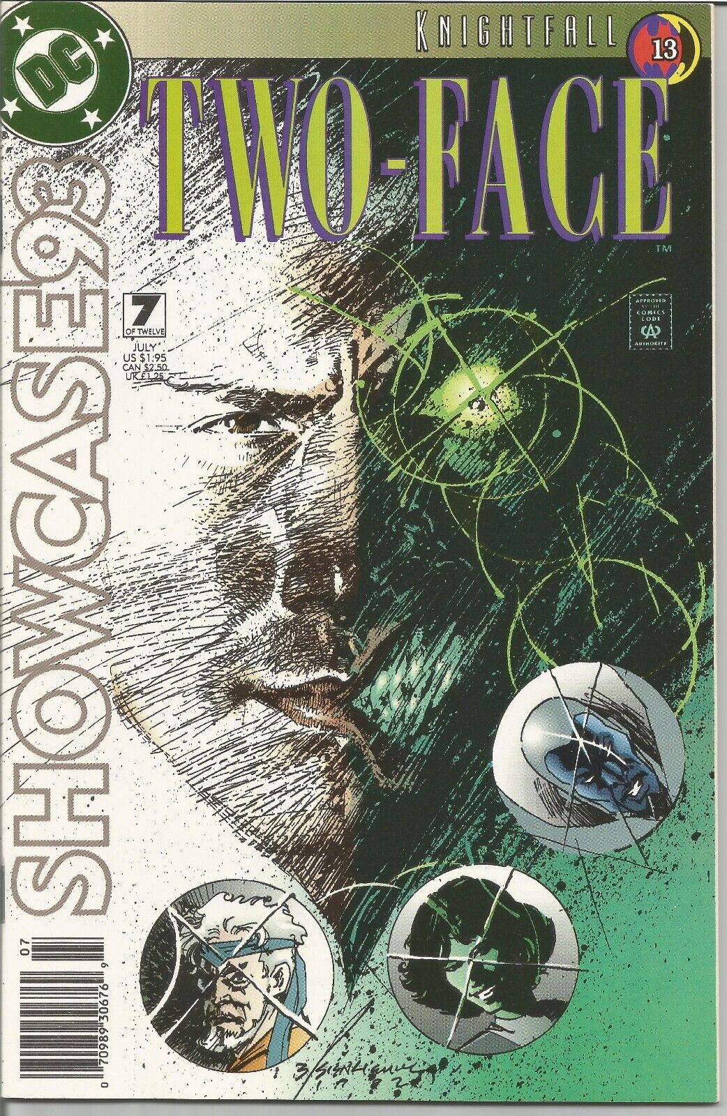 Showcase '93 Two-Face #7 1993 - Bill Sienkiewicz Cover  NM