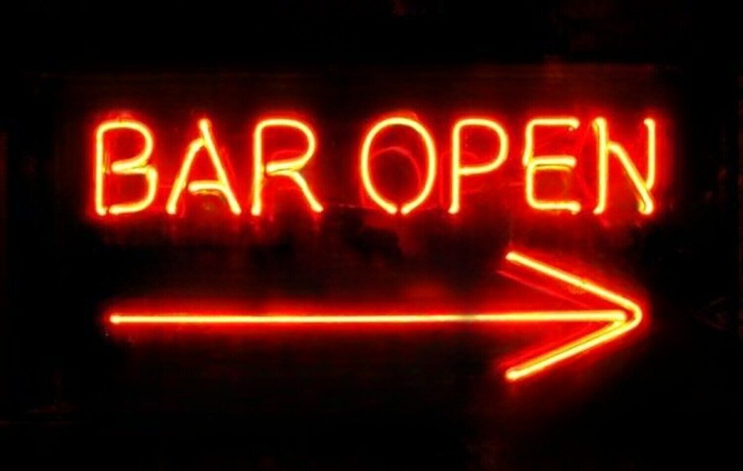 Bar Open Arrow This Way 20