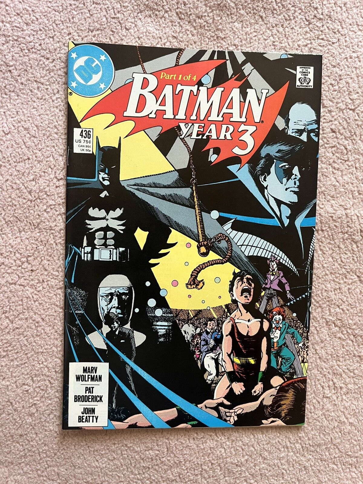 Batman # 436 - 1st Timothy Drake, Batman Year 3 Part 1 HIGH GRADE