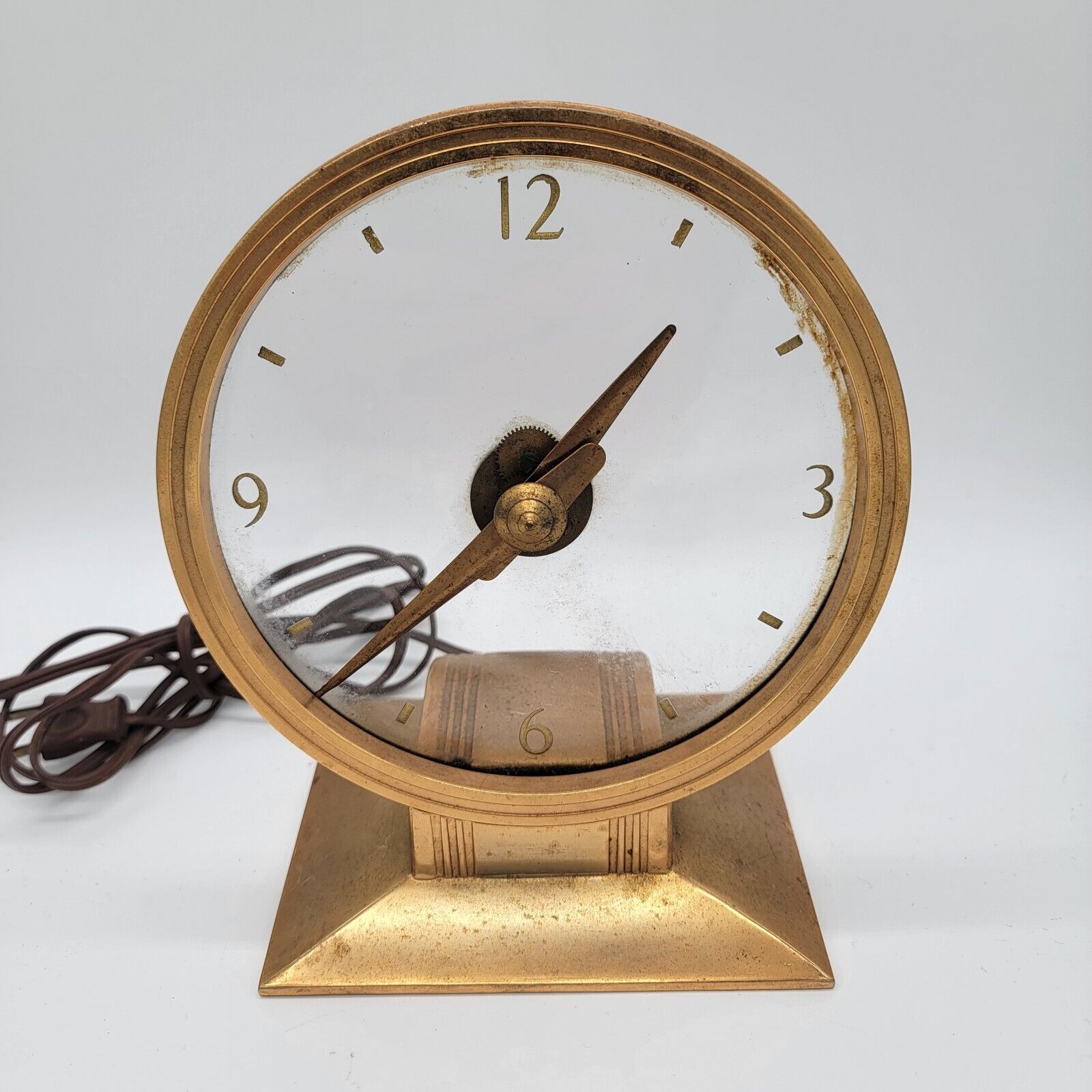 Vintage 1956-57 Haddon \'Golden Visionette Mystery Clock Good Condition Model 80