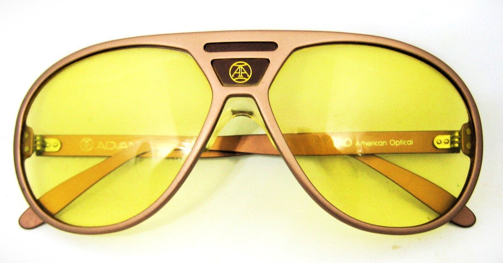 American Optical USA Arthur Ashe Advantage NOS Aviator 1970s Vintage Sunglasses