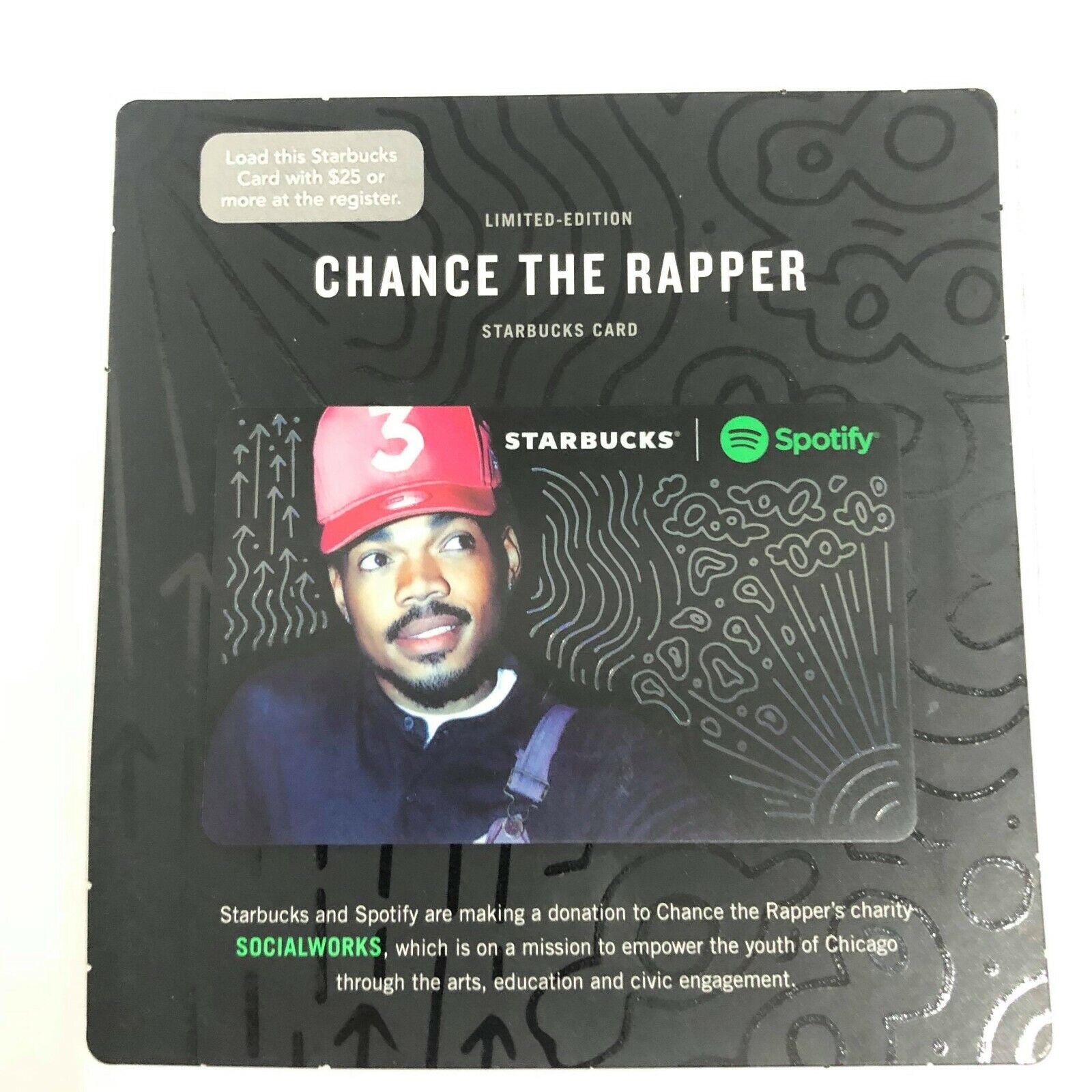 Starbucks Card CHANCE THE RAPPER Limited Edition Spotify