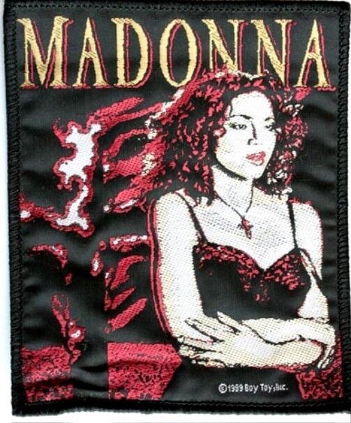 MADONNA 'LIKE A PRAYER'  vintage original sew on woven patch Queen of Pop music