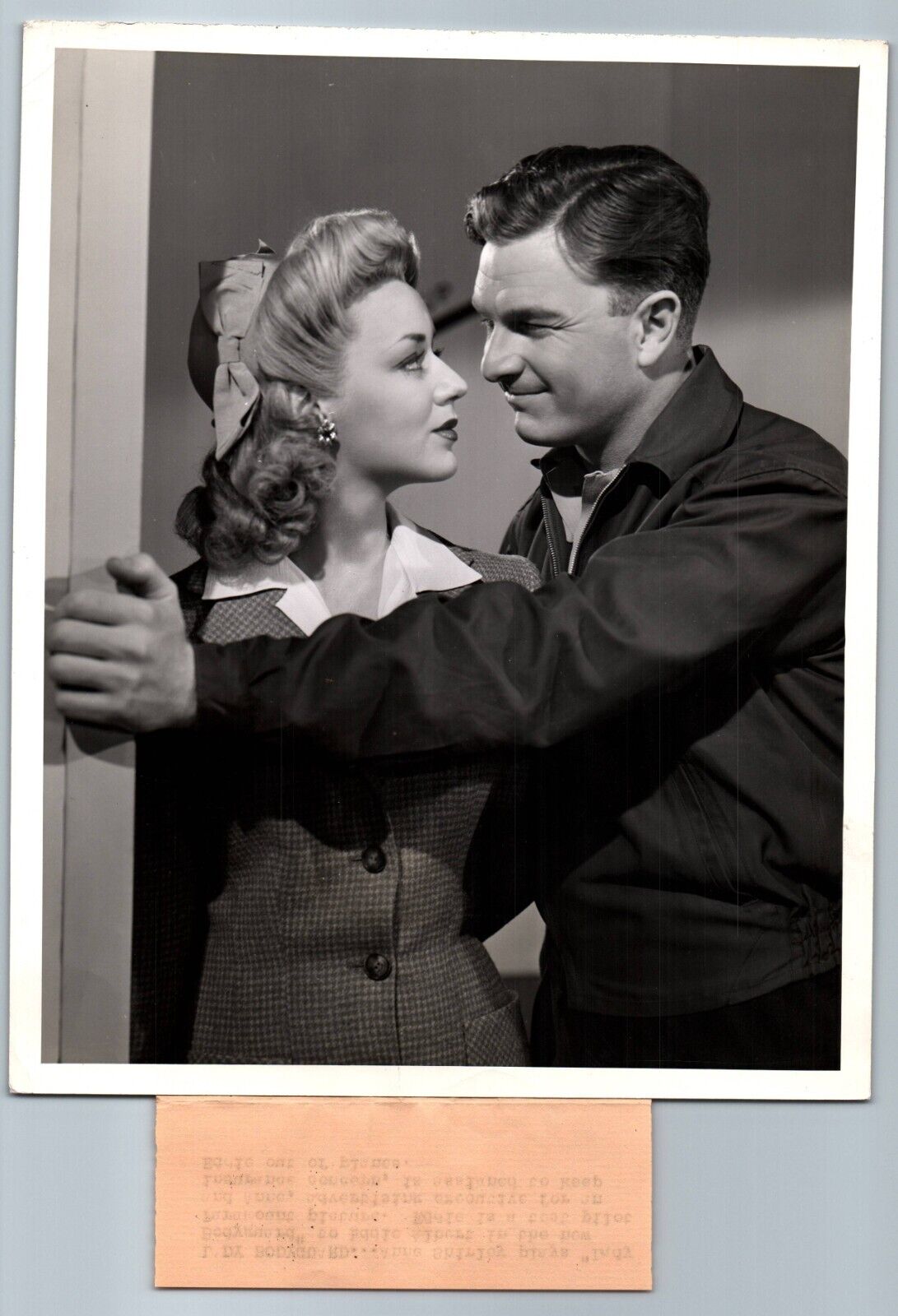 Anne Shirley + Eddie Albert (1942) ❤ Paramount Original Vintage Photo K 348