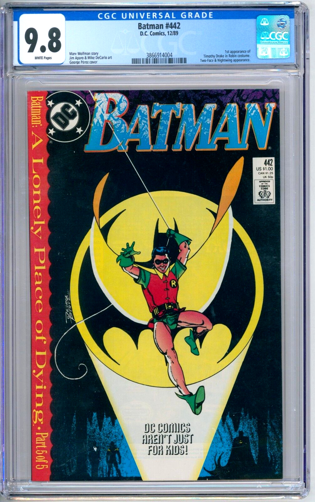Batman 442 CGC Graded 9.8 NM/MT DC Comics 1989