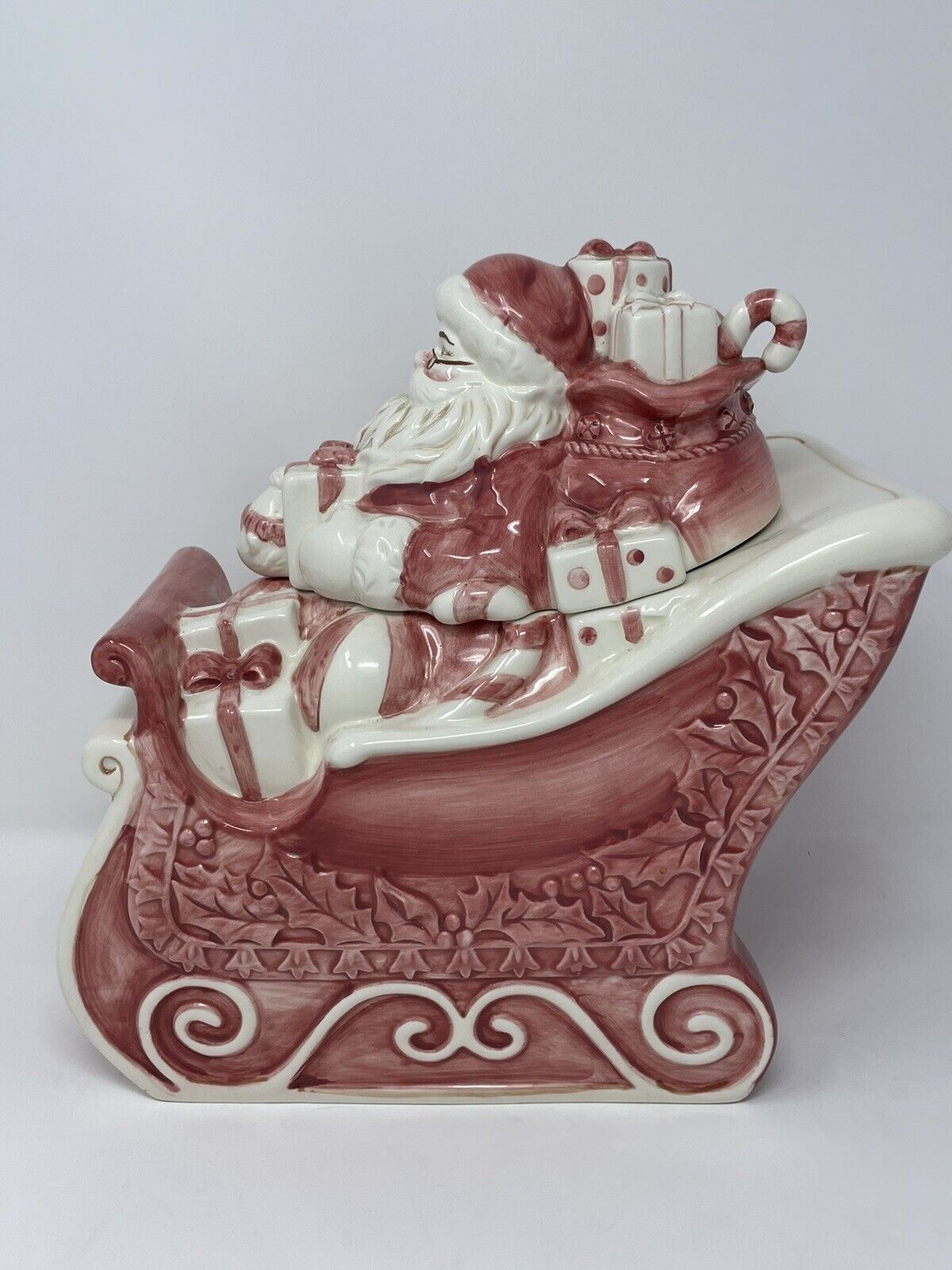 Twas The Night Before Christmas Cookie Jar Santa Sleigh - Noble Excellence Line
