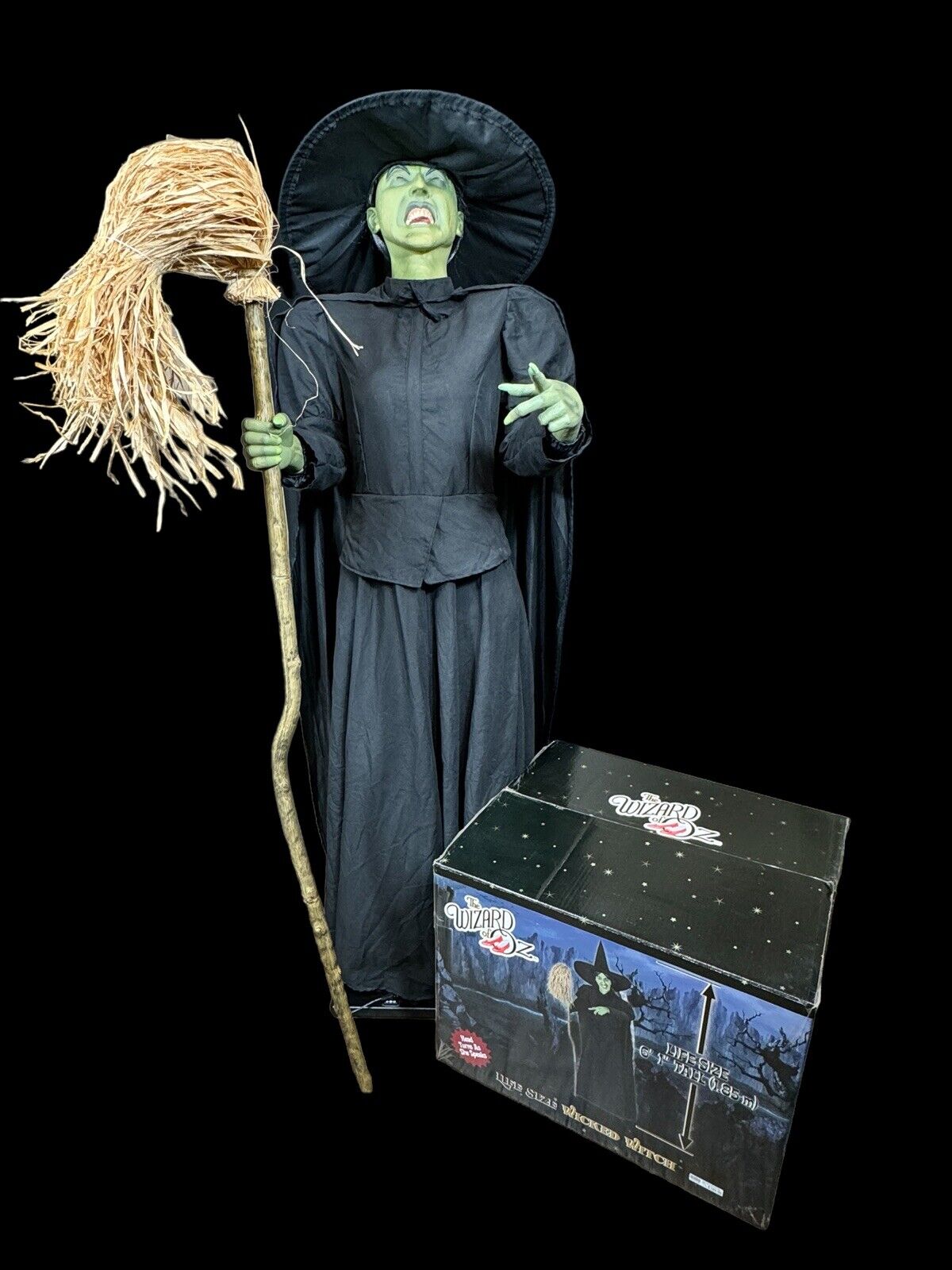 Gemmy Life Size Wicked Witch Halloween Animatronic Wizard Of Oz SEE VIDEO