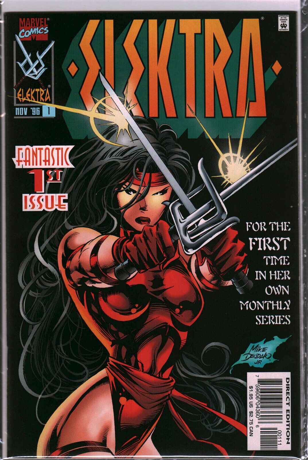 VTG Marvel Comics Elektra Fantastic 1st Issue #1 Comic Book 1996