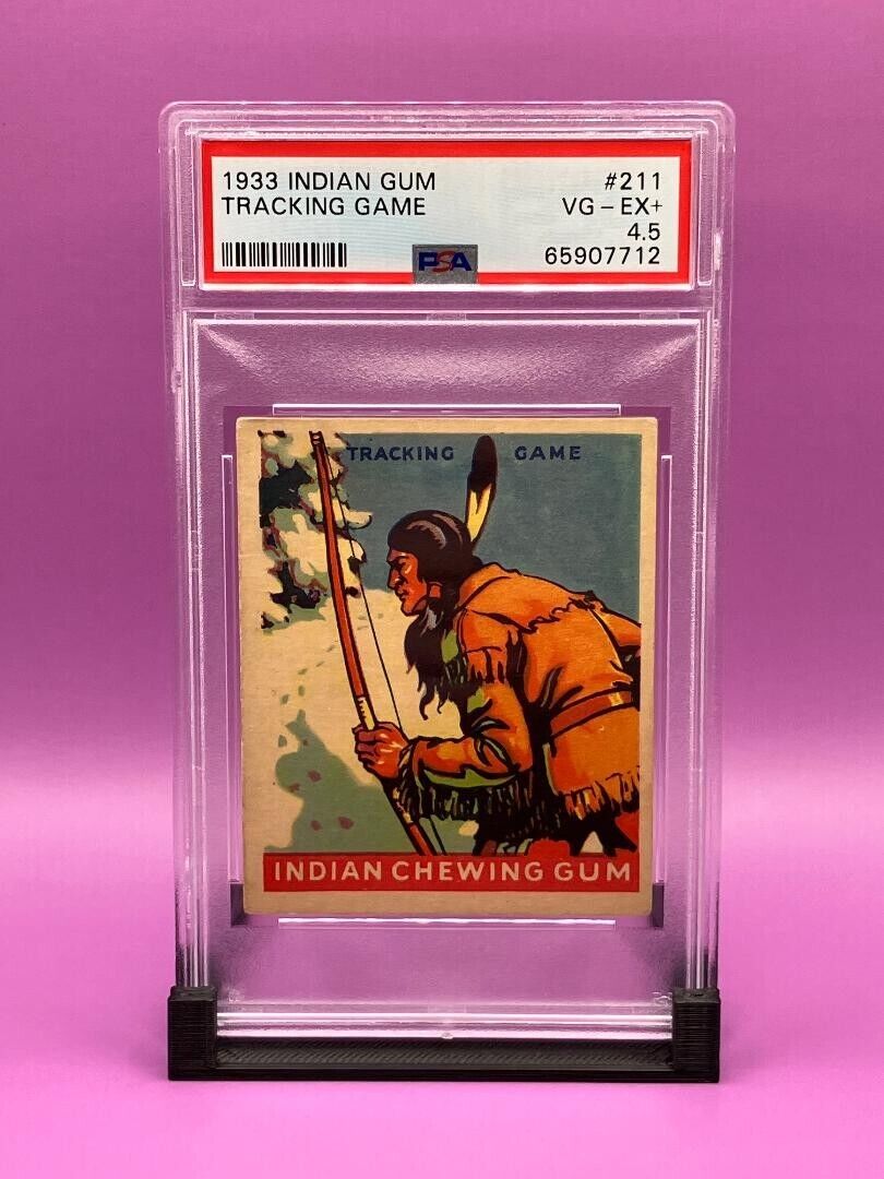 1933 Goudey Indian Gum #211 Tracking Game (Series of 312) PSA 4.5 VG-EX+