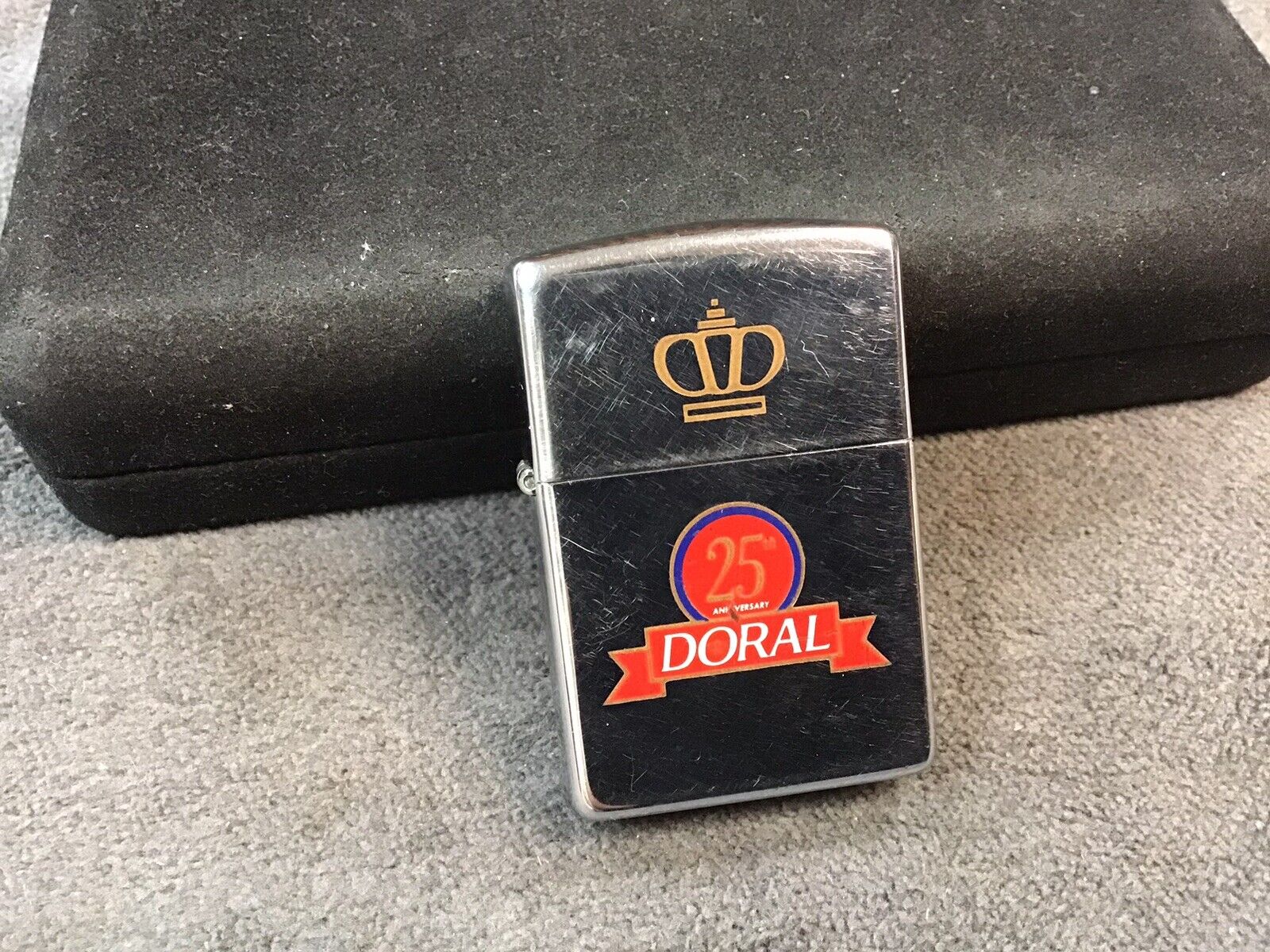 Vintage 1995 Zippo Lighter Doral 25th Anniversary Edition Cigarette