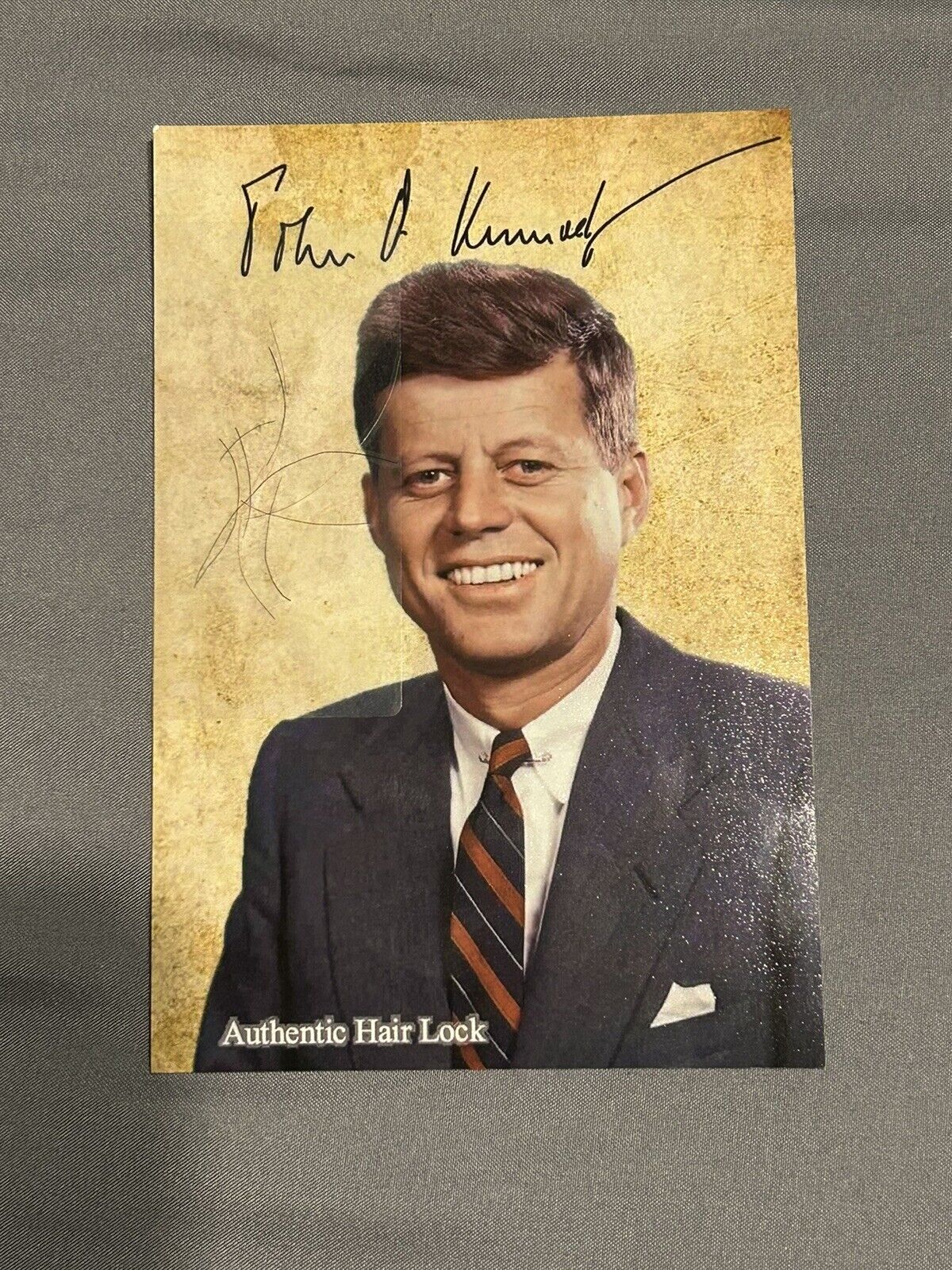 President John F. Kennedy hair strand JFK large lock of hair relic Jack USA