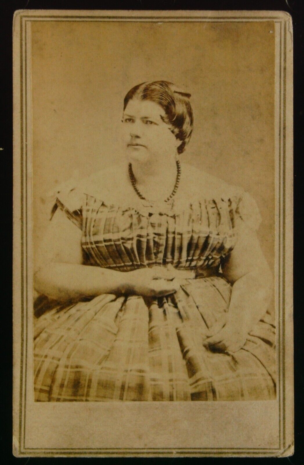 1860s CIVIL WAR CDV Photograph Phebe Age 17 Weight 407