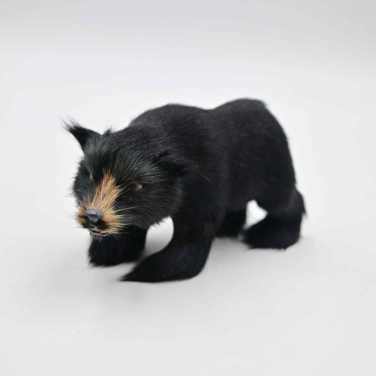Black Bear Simulation Faux Fure Figure