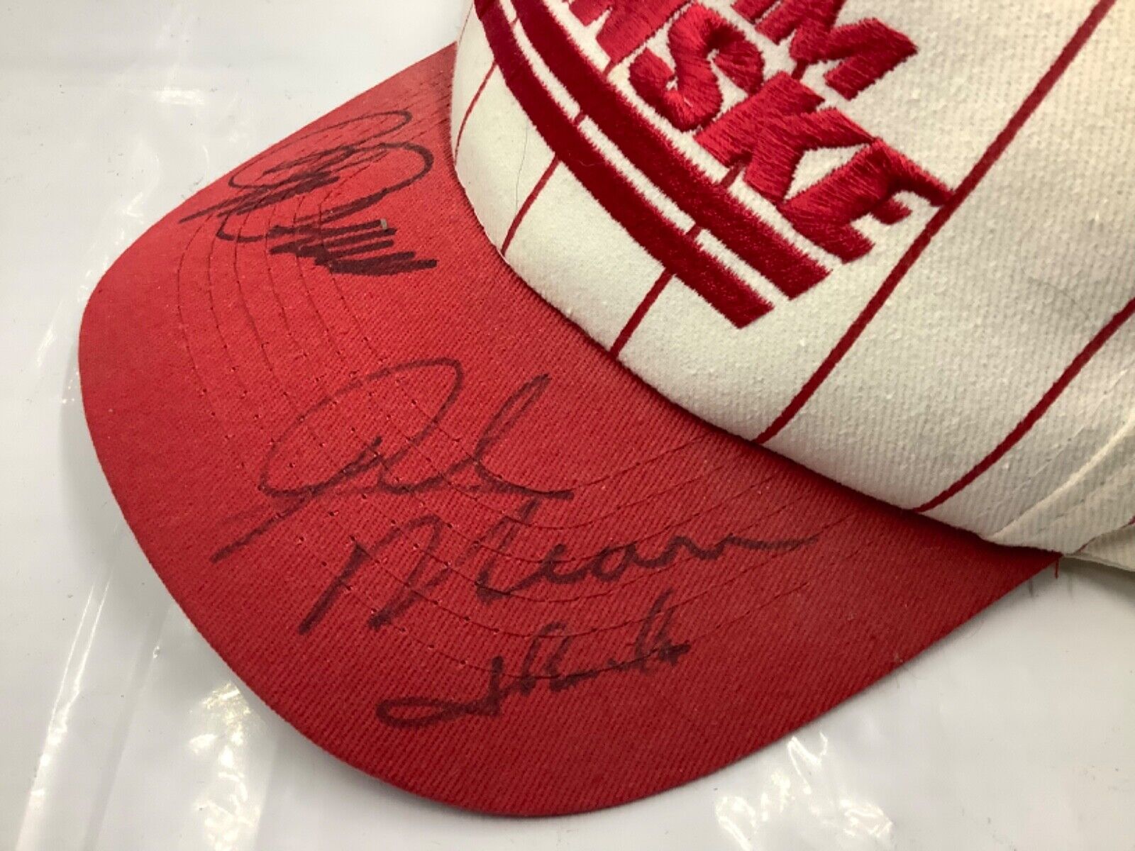Roger Penske Rick Mears Signed Autographed Team Penske Hat