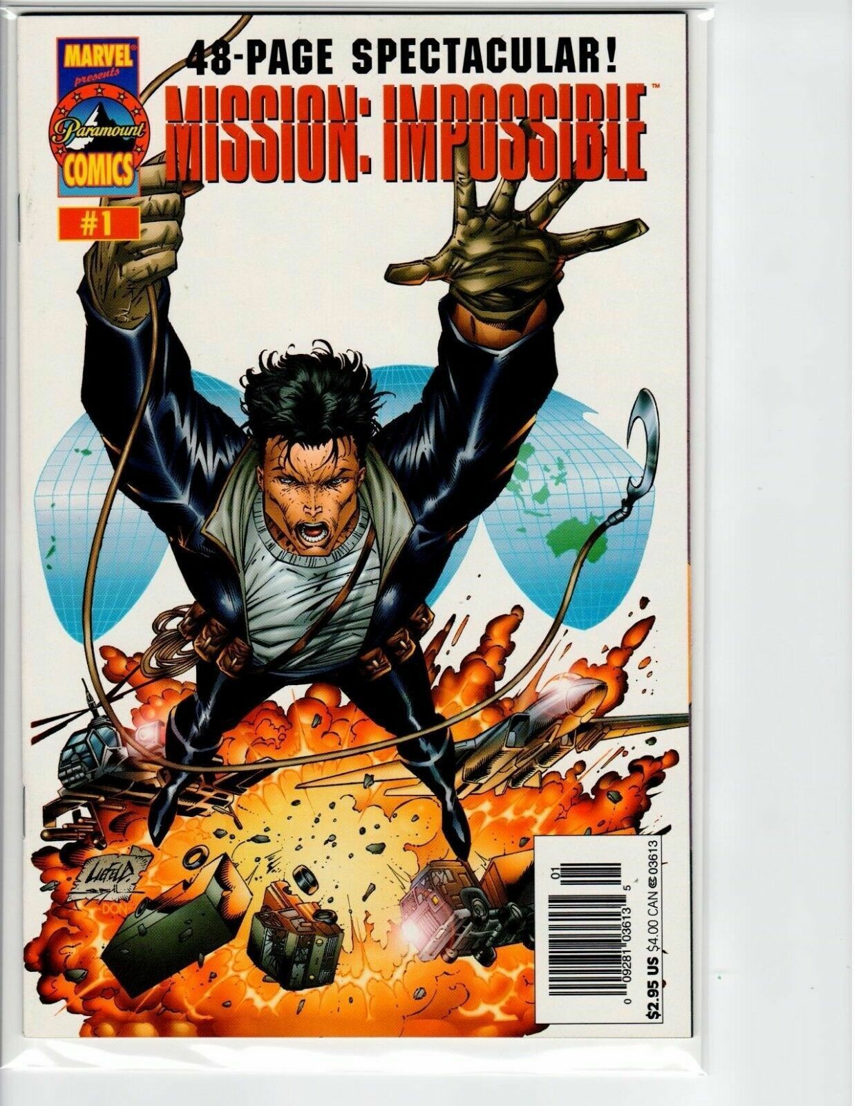 Mission Impossible #1 rare unedited Tom Cruise error version 8.5 VF+ (1996)
