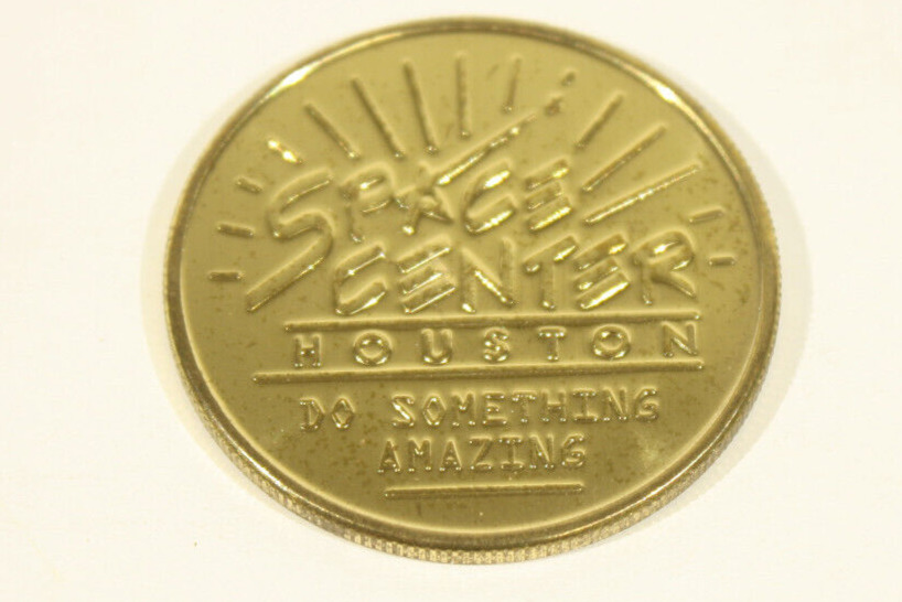 Space Center Houston Gold Coin Souvenir Collectible \