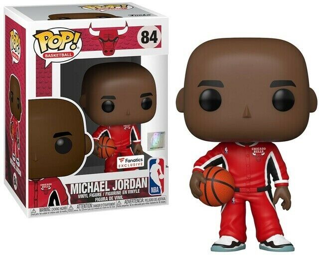 Funko Pop Michael Jordan Fanatics Exclusive #84 MJ Red Warm Ups Chicago Bulls