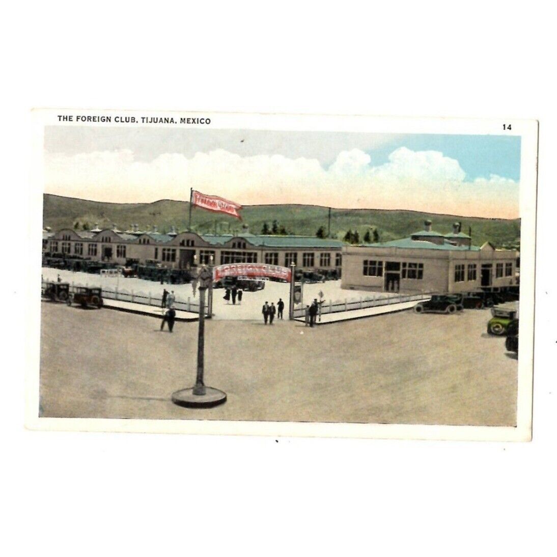 The Foreign Club Tijuana Mexico Postcard Vintage Unposted