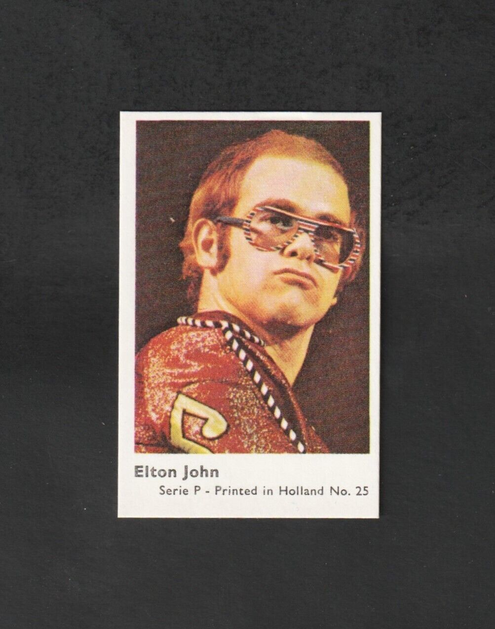 1973 Dutch Gum ELTON JOHN  ~ Holland ~ Nice Card  ~~  Must See