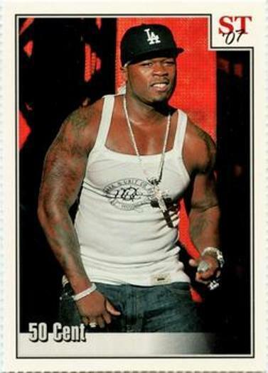 50 CENT World Rapper Tour w/ G-Unit 2007 Spotlight Tribute Trading Card