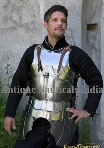 Gothic half suit of armour Breastplate Knight Armor LARP Reenactment