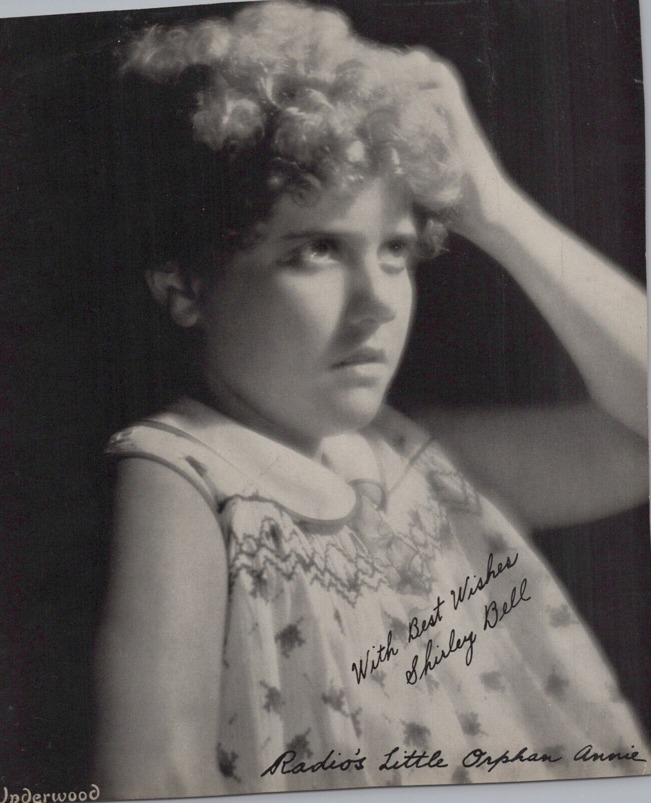 HOLLYWOOD SHIRLEY BELL RADIO'S LITTLE ORPHAN ANNIE 1932 SIGNED ORIG Photo C27