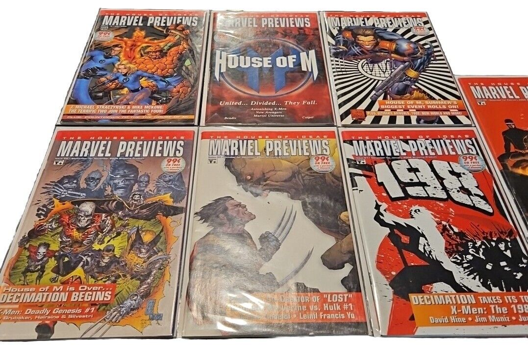 Marvel Previews The House of Ideas Issues 19, 20,22,25,26,27, 28 VF-NM Wolverine