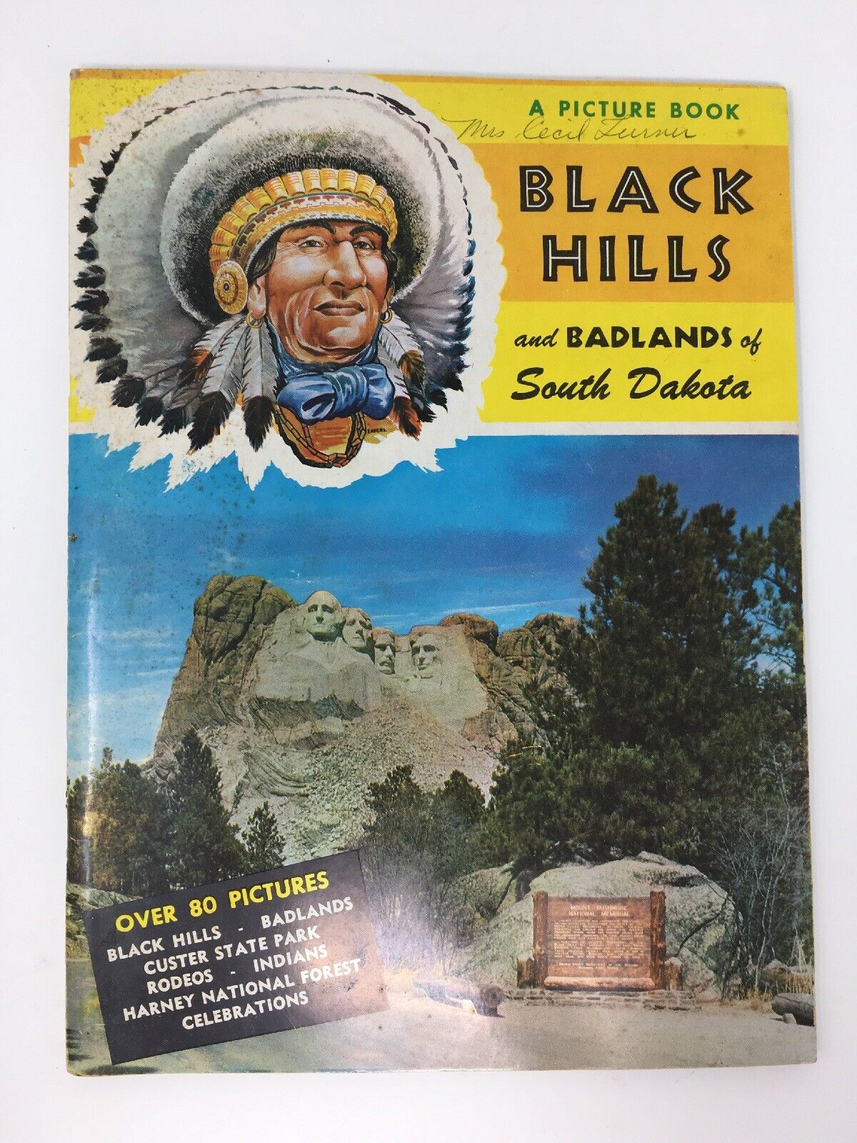 1955 A Picture Book Black Hills and Badlands of South Dakota Book Booklet