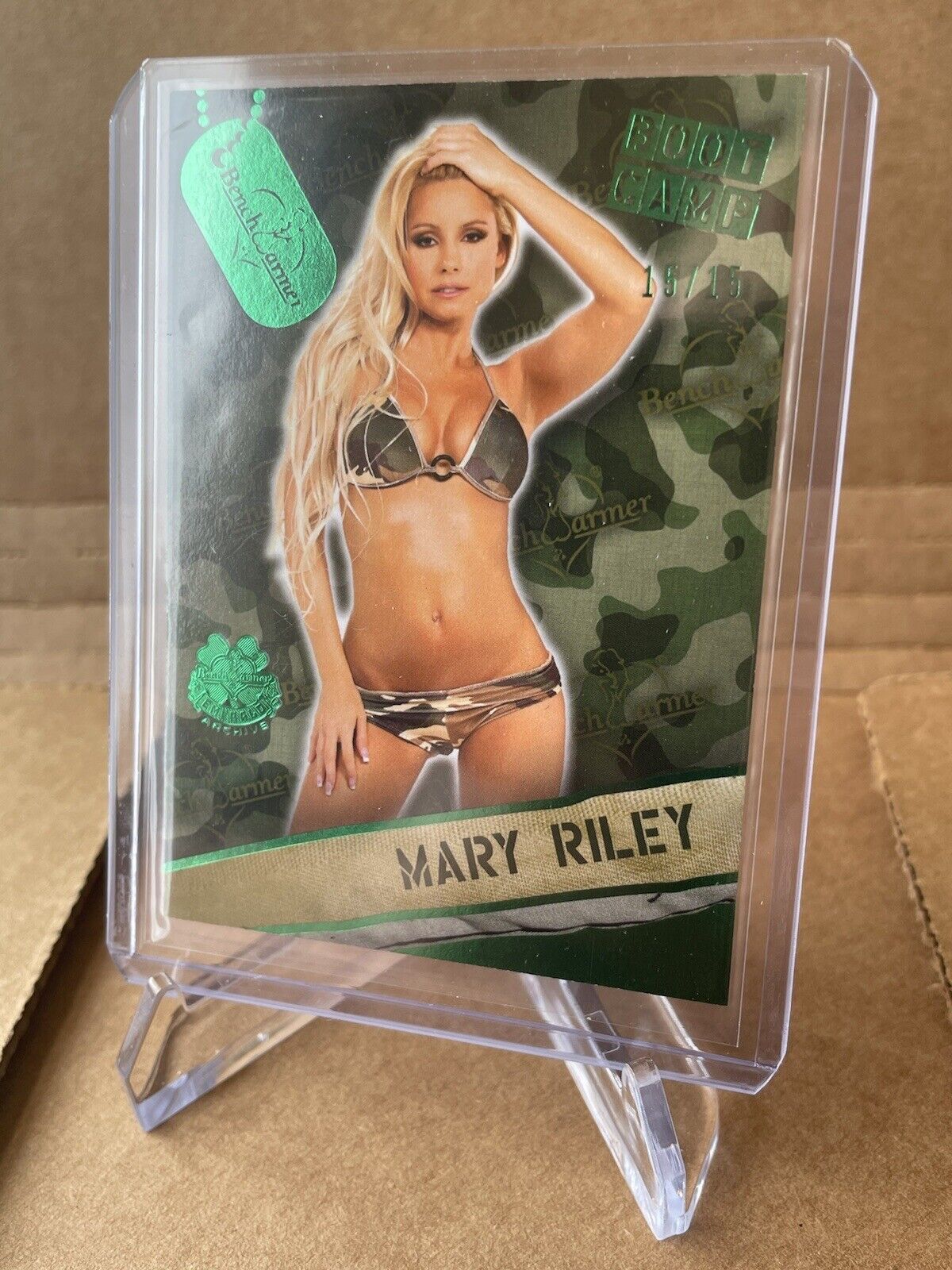 Benchwarmer Emerald Archive MARY RILEY Boot Camp 2013 15/15 Sexy Camo Army Limit