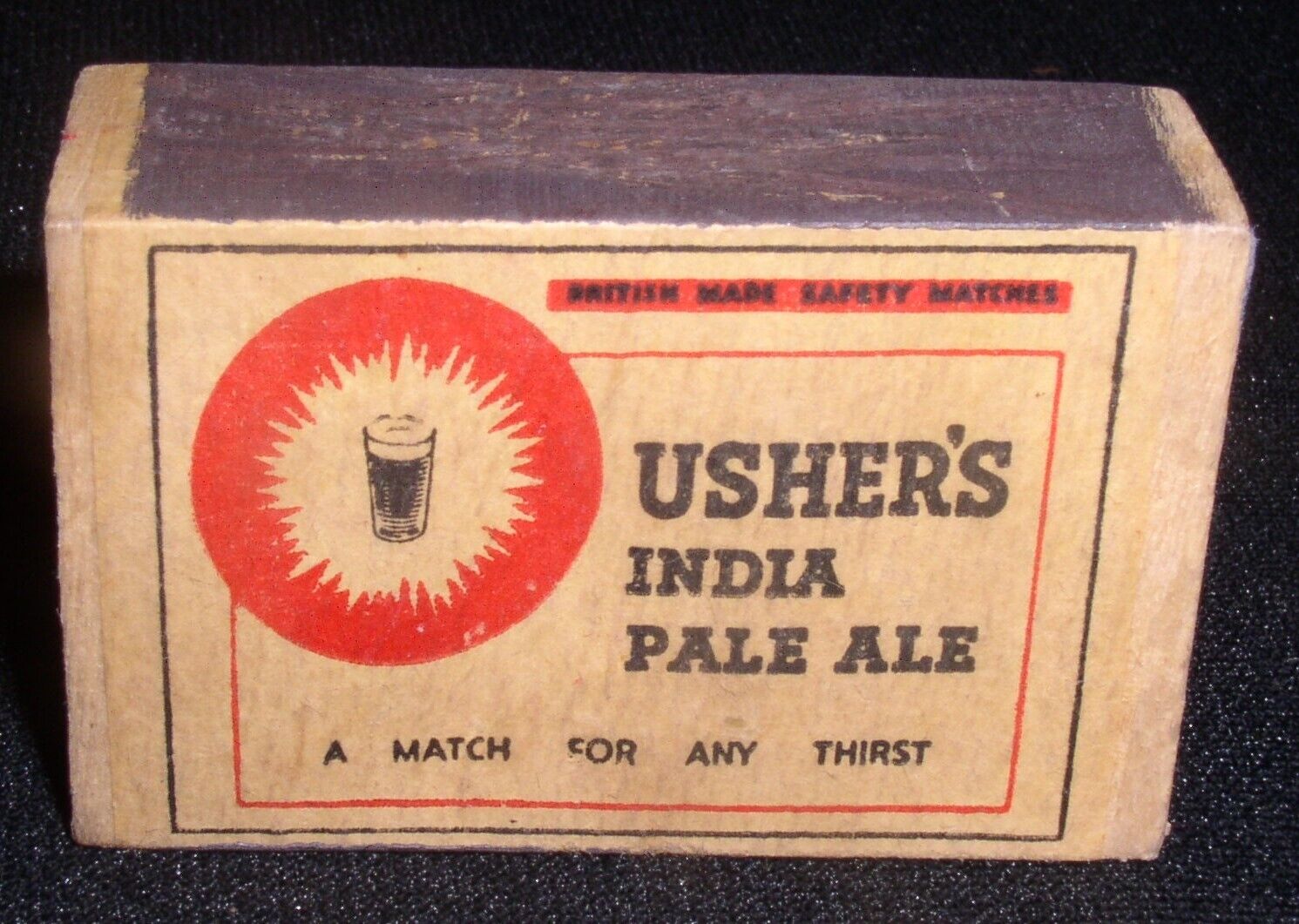 Usher's India Pale Ale~Wiltshire Brewery~Parade House, Trowbridge vtg Matchbox
