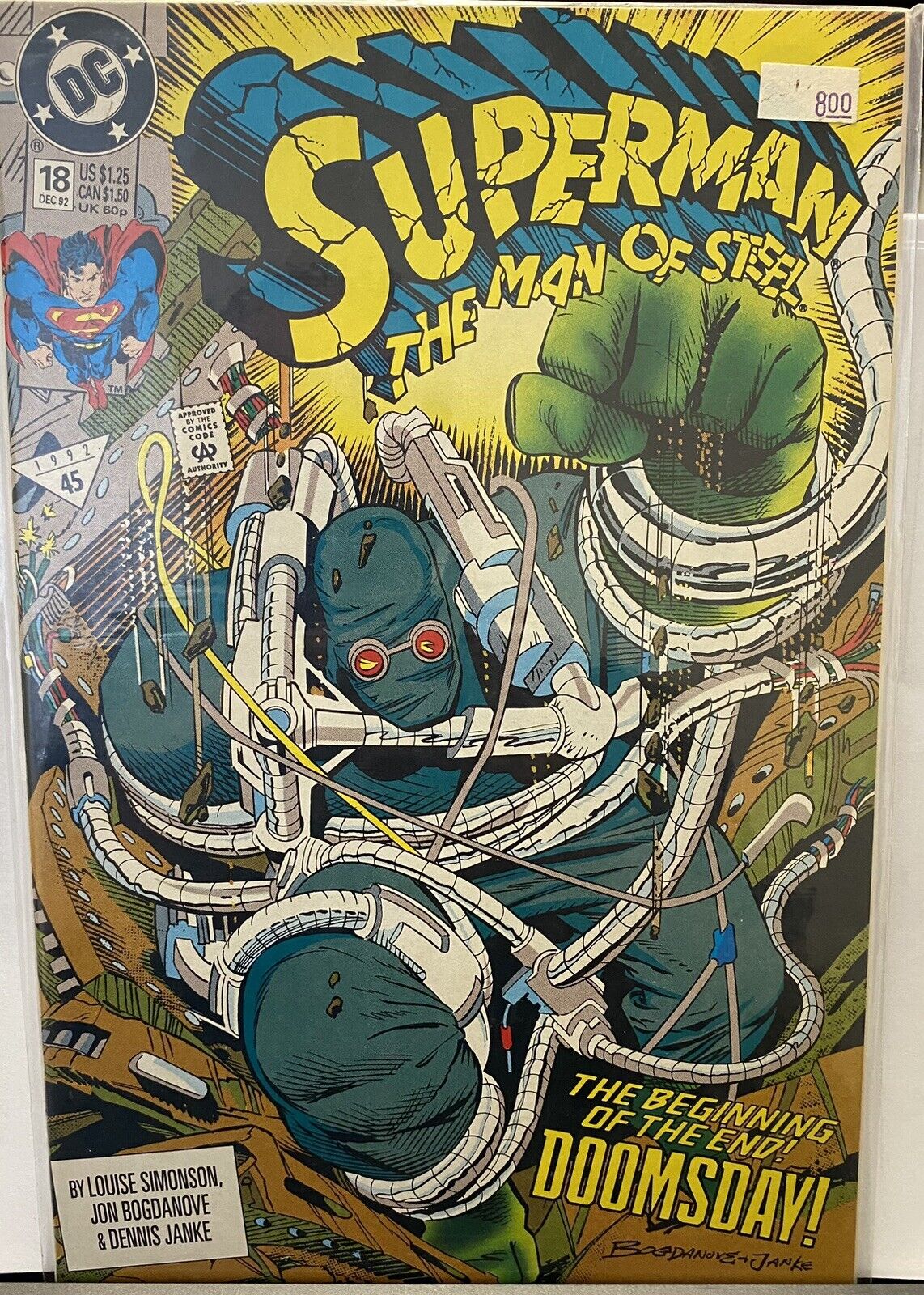 Superman: The Man of Steel #18 (DC Comics December 1992)