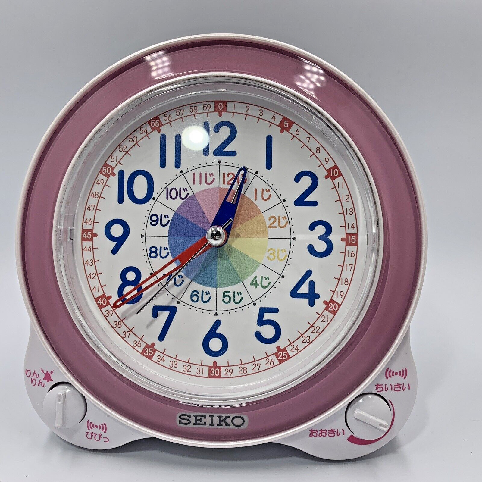 Seiko Alarm Clock Stock Academy Analog Pink KR887P Japan