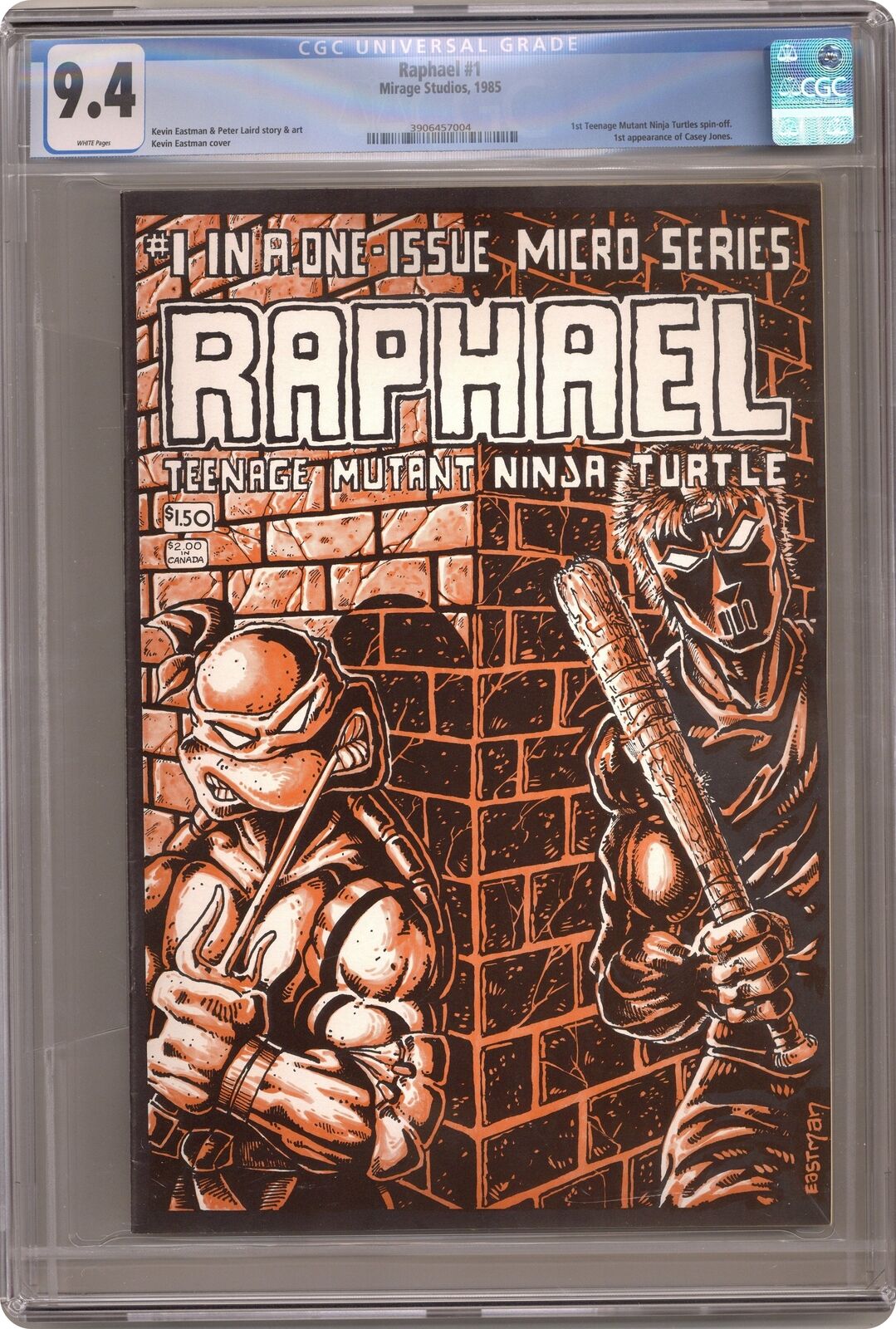 Raphael Teenage Mutant Ninja Turtles #1 Eastman 1st Printing CGC 9.4 1985