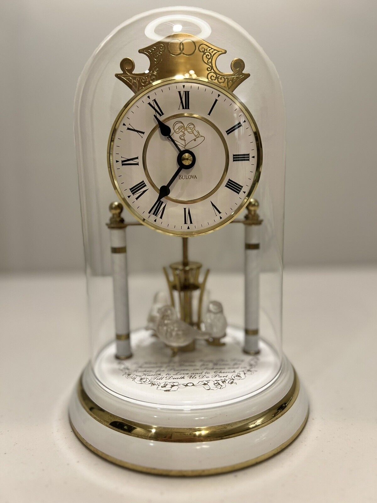 Vintage Bulova Anniversary Clock B8823 - Works
