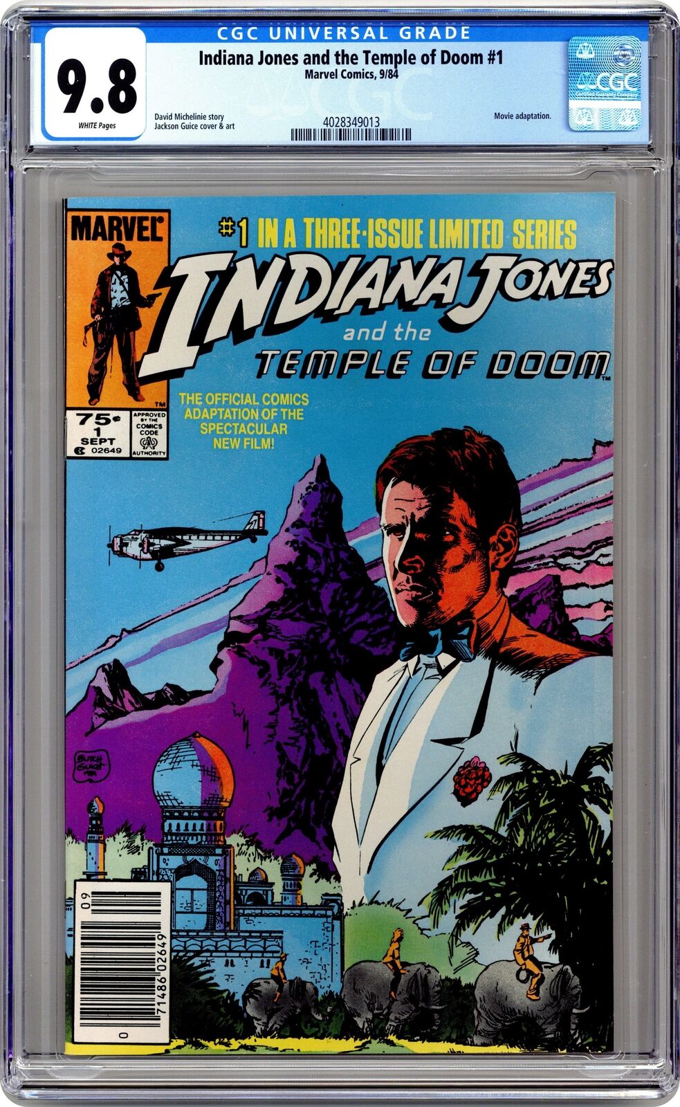 Indiana Jones and the Temple of Doom Movie Adaptation #1 CGC 9.8 1984 4028349013