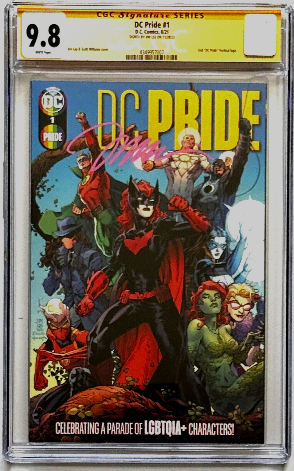 DC PRIDE 2021 CGC 9.8 SS PINK Signature by Jim Lee - KEY 1st Appearance DREAMER