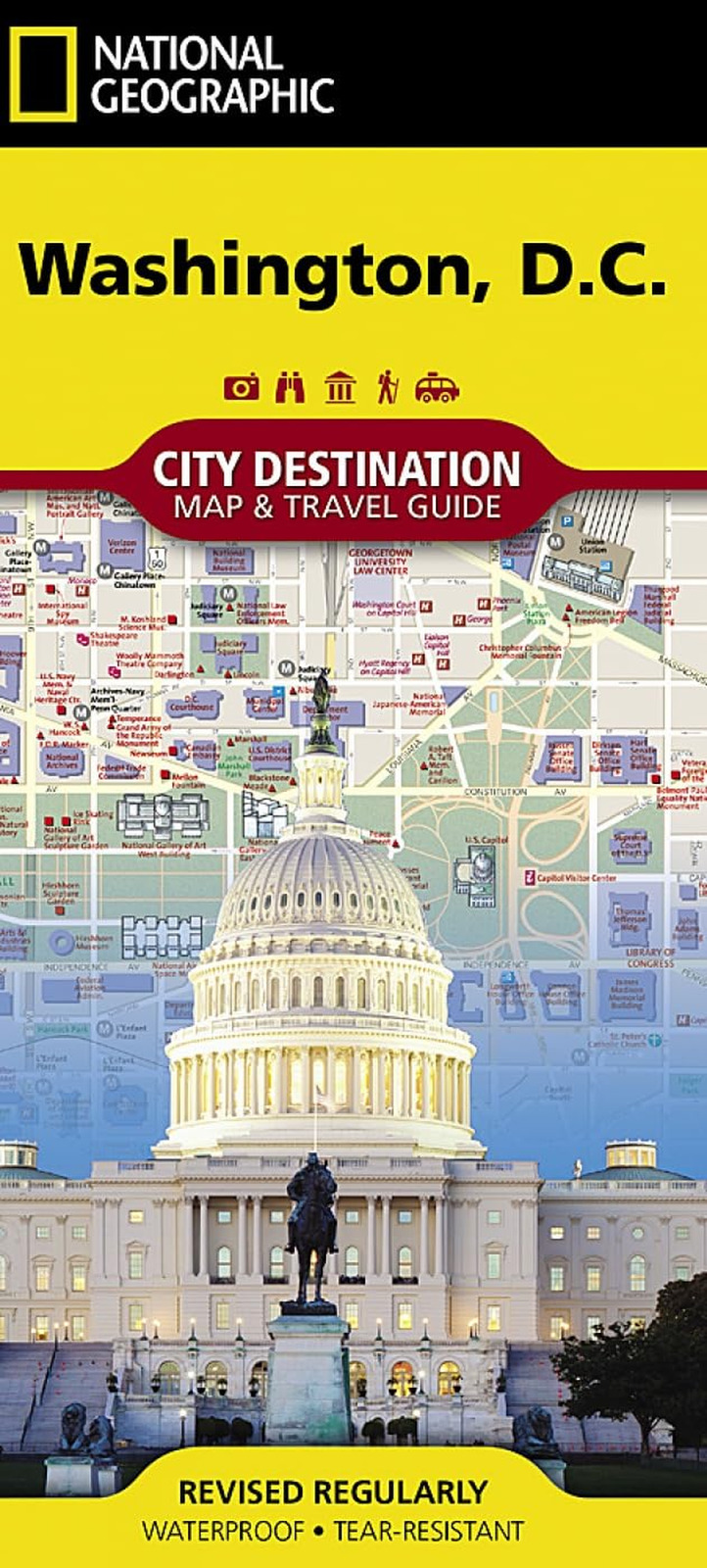Washington D.C. Map (National Geographic Destination City Map) - NEW