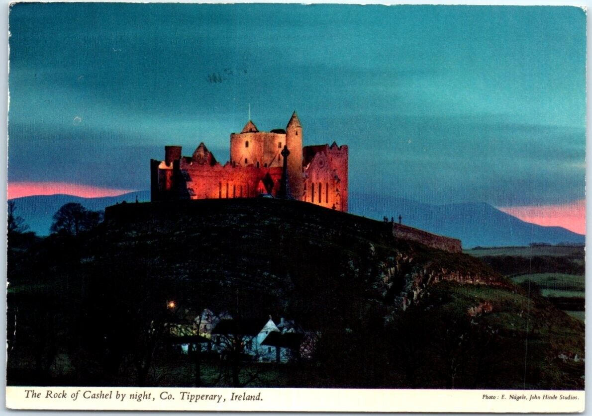 Postcard - The Rock of Cashel by night - Cashel, Ireland