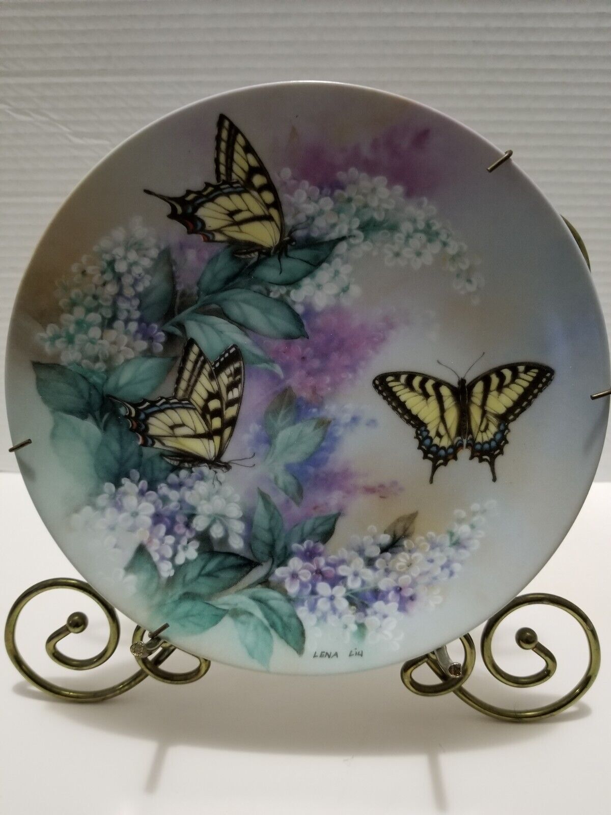 Western Tiger Swallowtails-Lena Liu’s On Gossamer Wings Series Collector Plate 