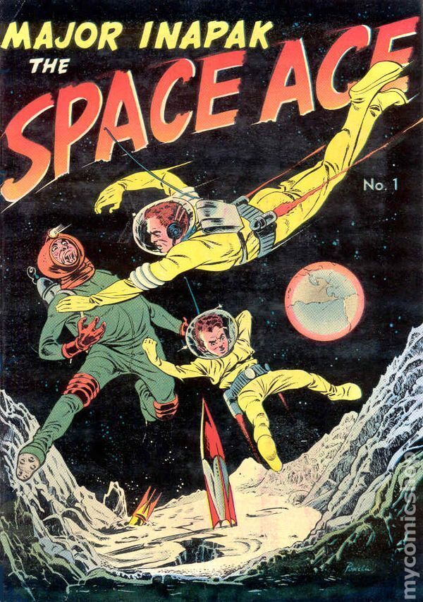 Major Inapak the Space Ace #1 VG 4.0 1951 Stock Image Low Grade