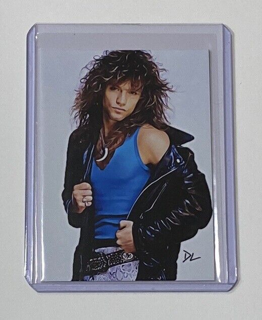 Jon Bon Jovi Limited Edition Artist Signed “Rock Icon” Trading Card 2/10