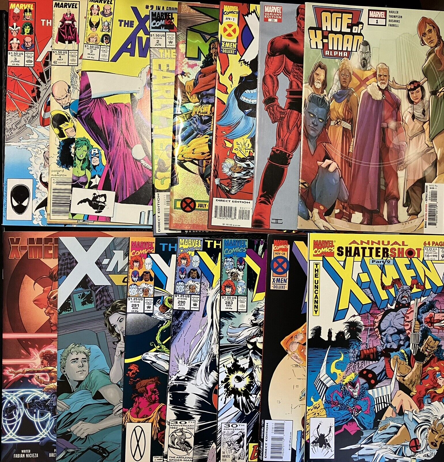 X-men Comic Lot 1 (15 Books) Amazing Astonishing Prime Legends Uncanny Marvel