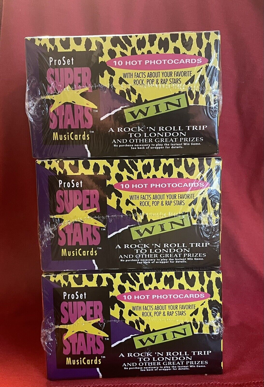 Pro Set Super Stars 90’s Musicards. Box Lot Of 3 Boxes. Madonna, Jackson, Etc.